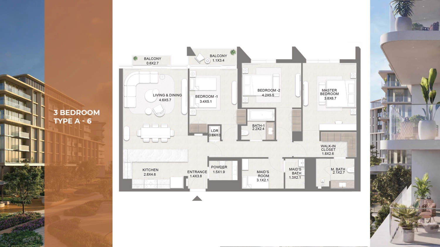 3 BR - Type A